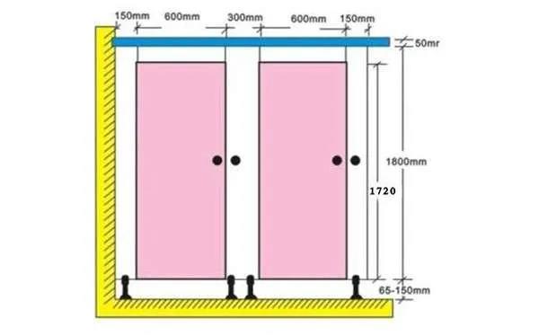 卫生间隔断门多宽好
